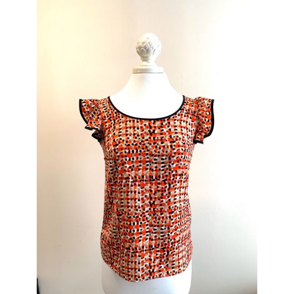 Ann Taylor Ruffle Sleeve Top - Picture 2 of 8